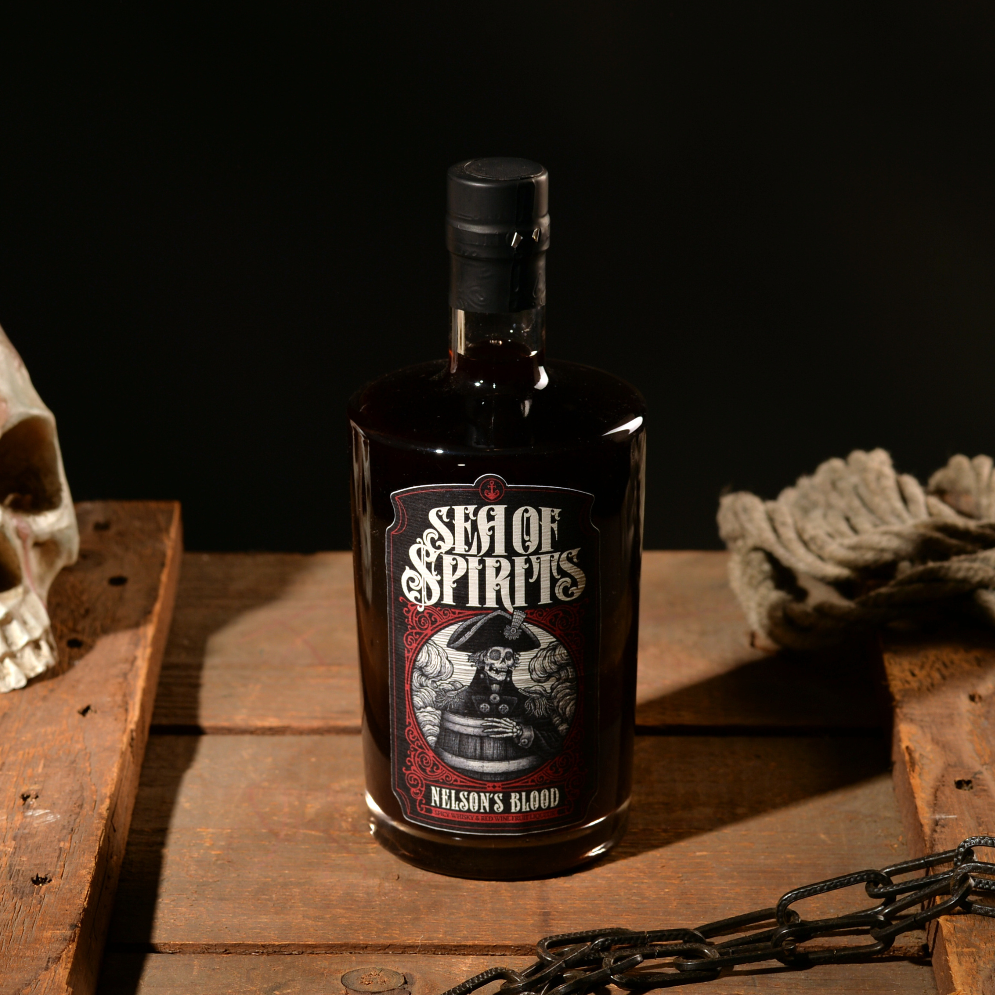 Nelson's Blood – Scharfer Whisky-Rotwein-Fruchtlikör